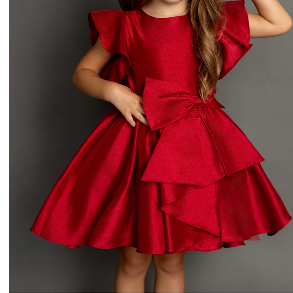 Joyfolie Girls Camryn Dress in Scarlet